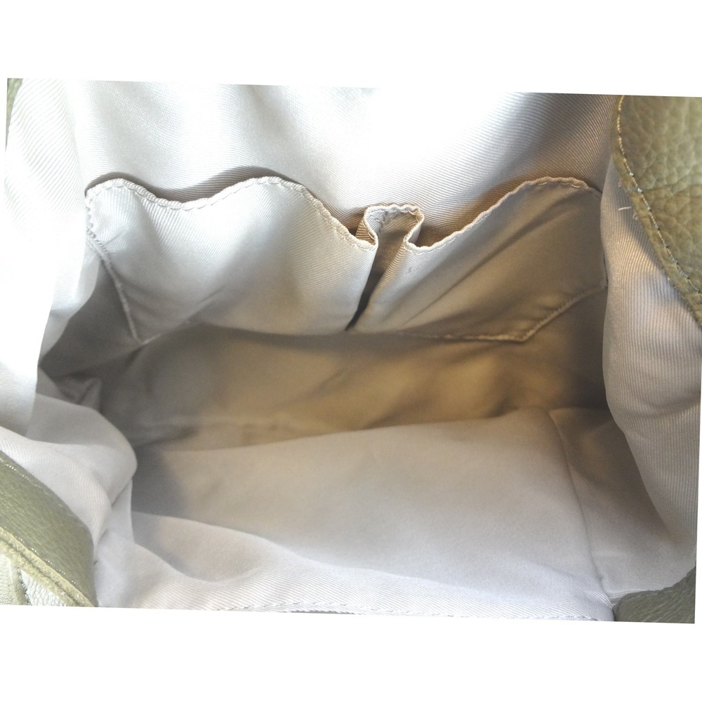 American Leather Co Slouchy Hobo Shoulder Bag Large Olive Green Pebbled - Picture 7 of 9